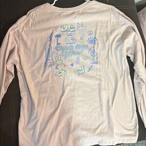 Dutch Bros Kids Light Pink Graphic Long Sleeve Tee